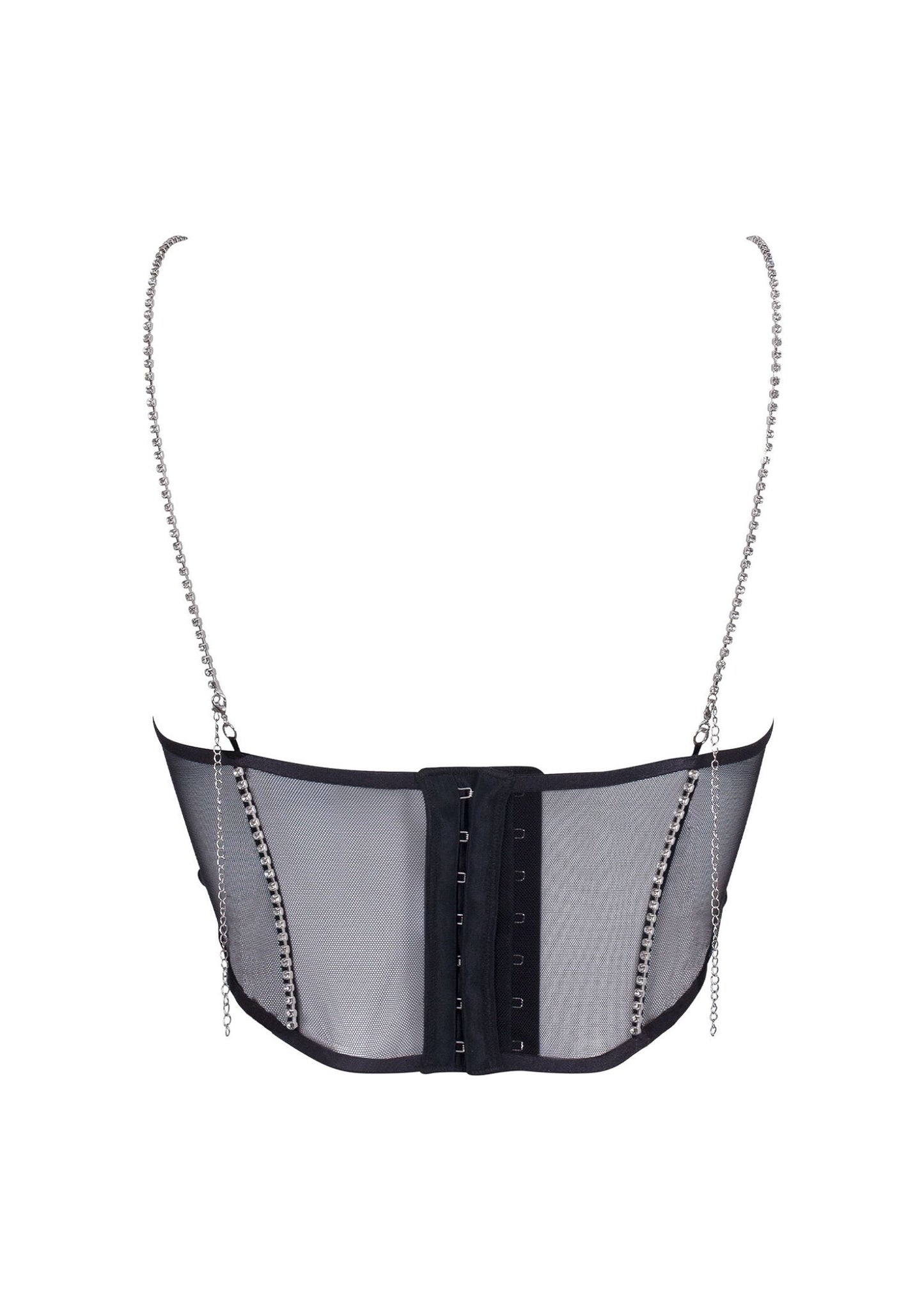 BLUEBELLA Zenn Open Wired Bustier (Black/Silver)